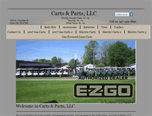 Tablet Screenshot of carts-and-parts.com